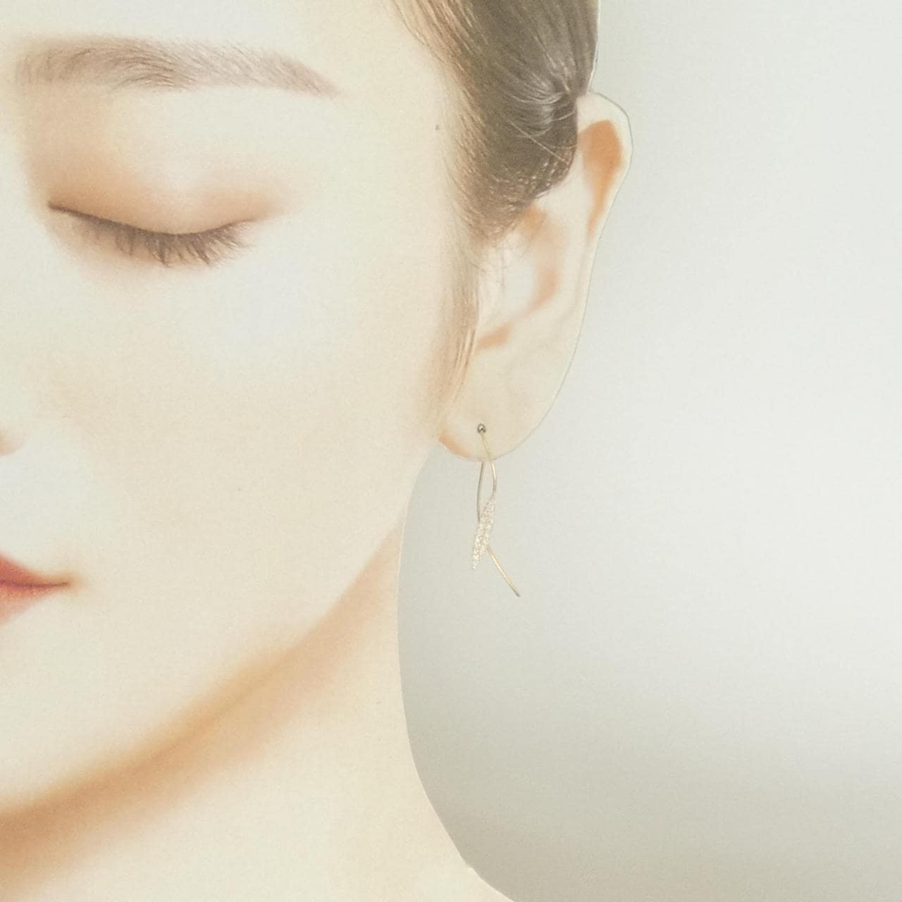 K18YG ダイヤモンド ピアス 0.26CT