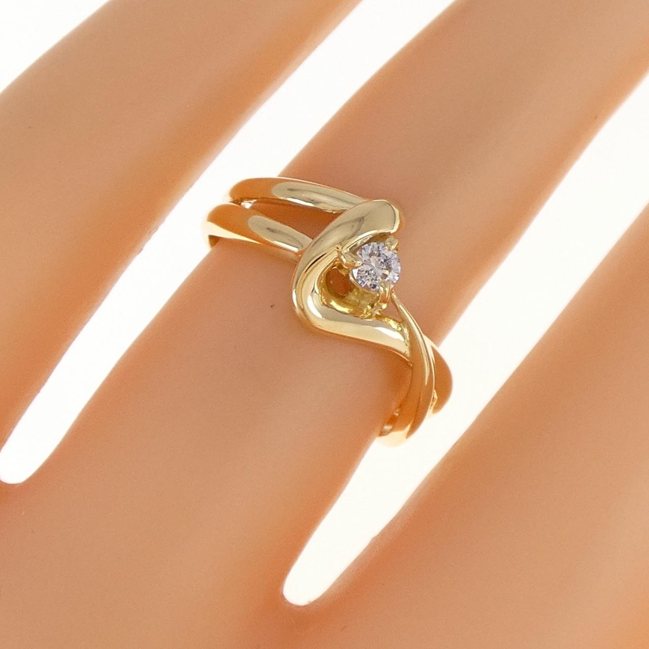 K18YG ダイヤモンド リング 0.08CT