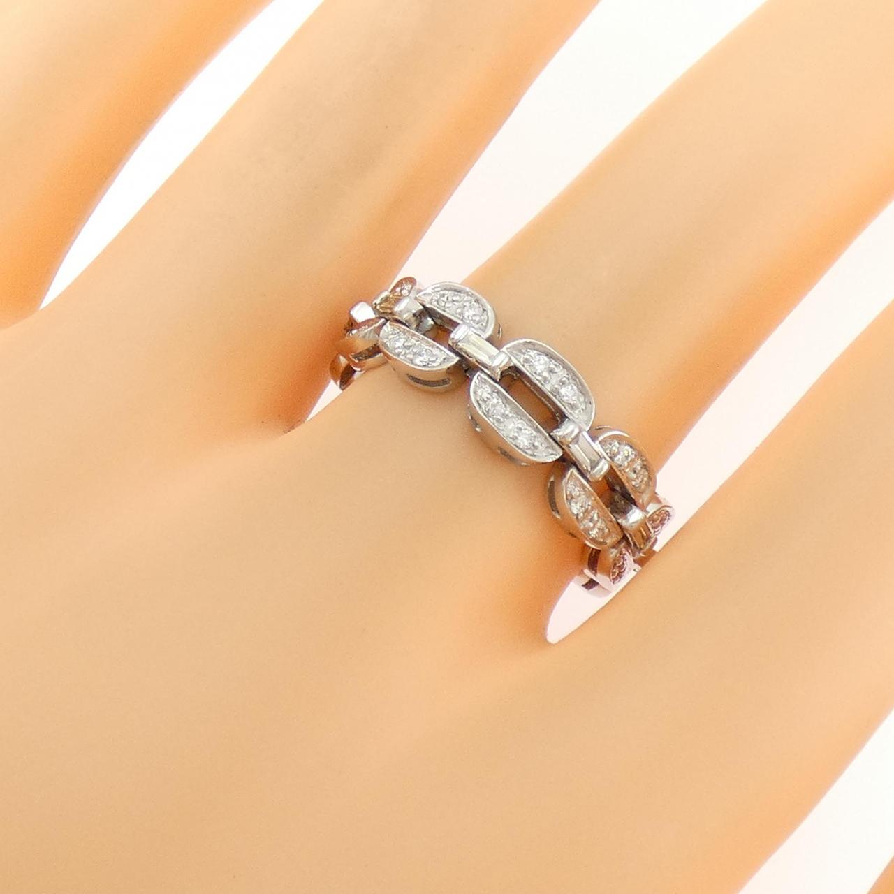 K18WG ダイヤモンド リング 0.50CT