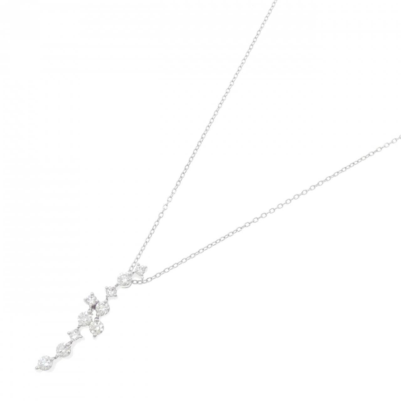 K18WG ダイヤモンド ネックレス 0.50CT