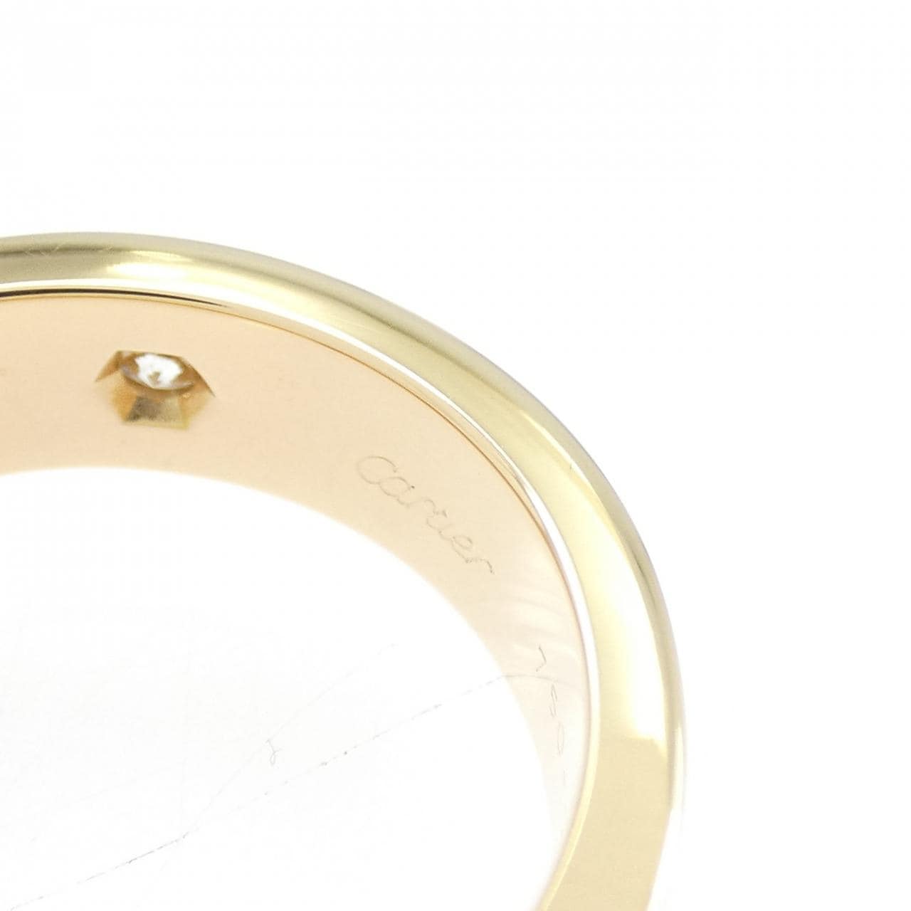 カルティエ ラブ ハーフダイヤ リング