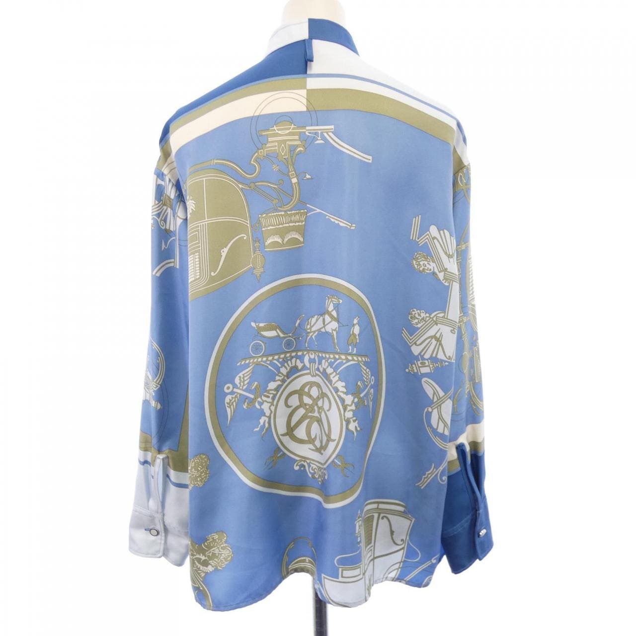 エルメス HERMES EX-LIBRIS 3E0607D7 ツイルレーヌ シャツ