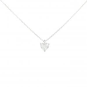 PT900/PT850 ダイヤモンド ネックレス 0.718CT H SI2 ハートシェイプ