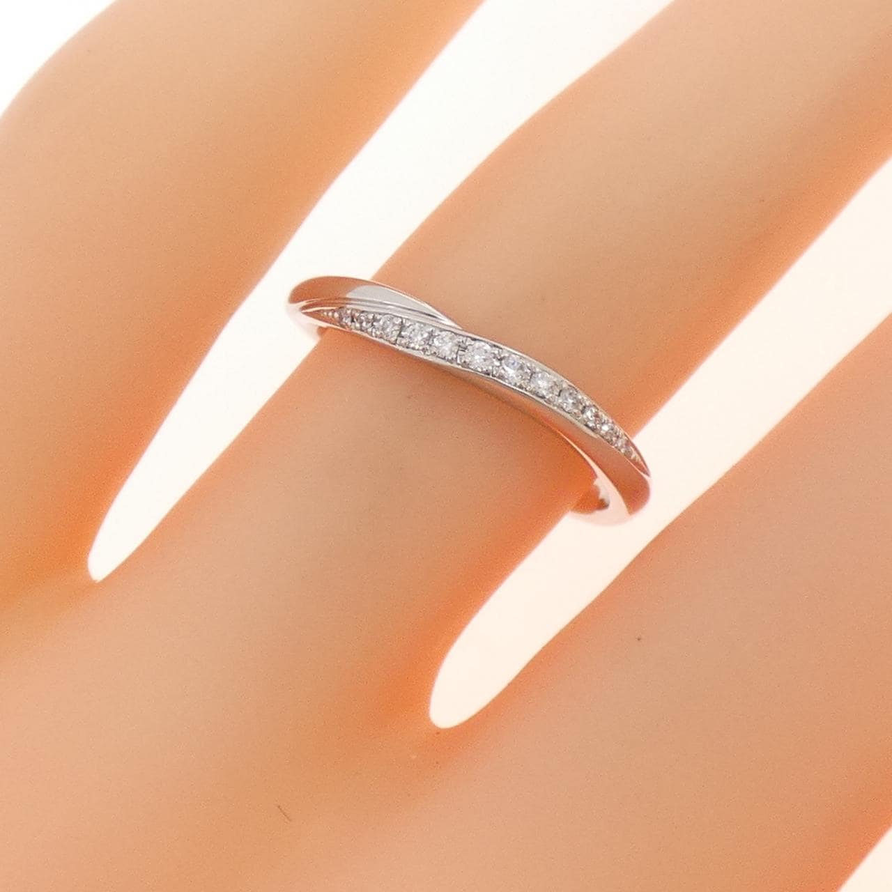 PT950 ダイヤモンド リング 0.053CT