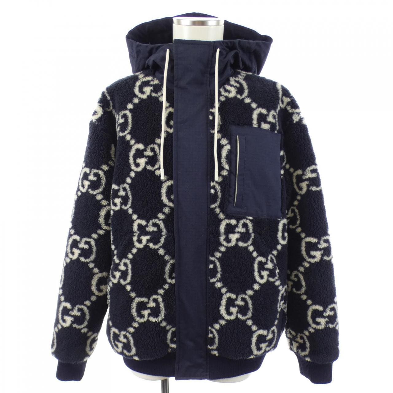 グッチ GUCCI GGジャガードボアジャケット　GGパターン 771121 XJF4D ブルゾン