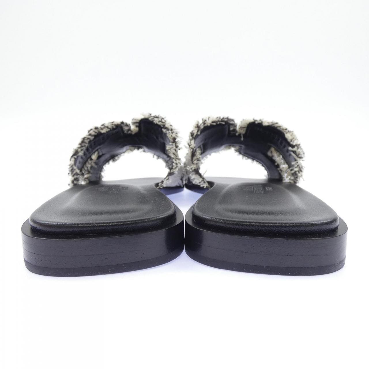 エルメス HERMES オラン ORAN トワル･フリンジ･マキシ 261275Z サンダル