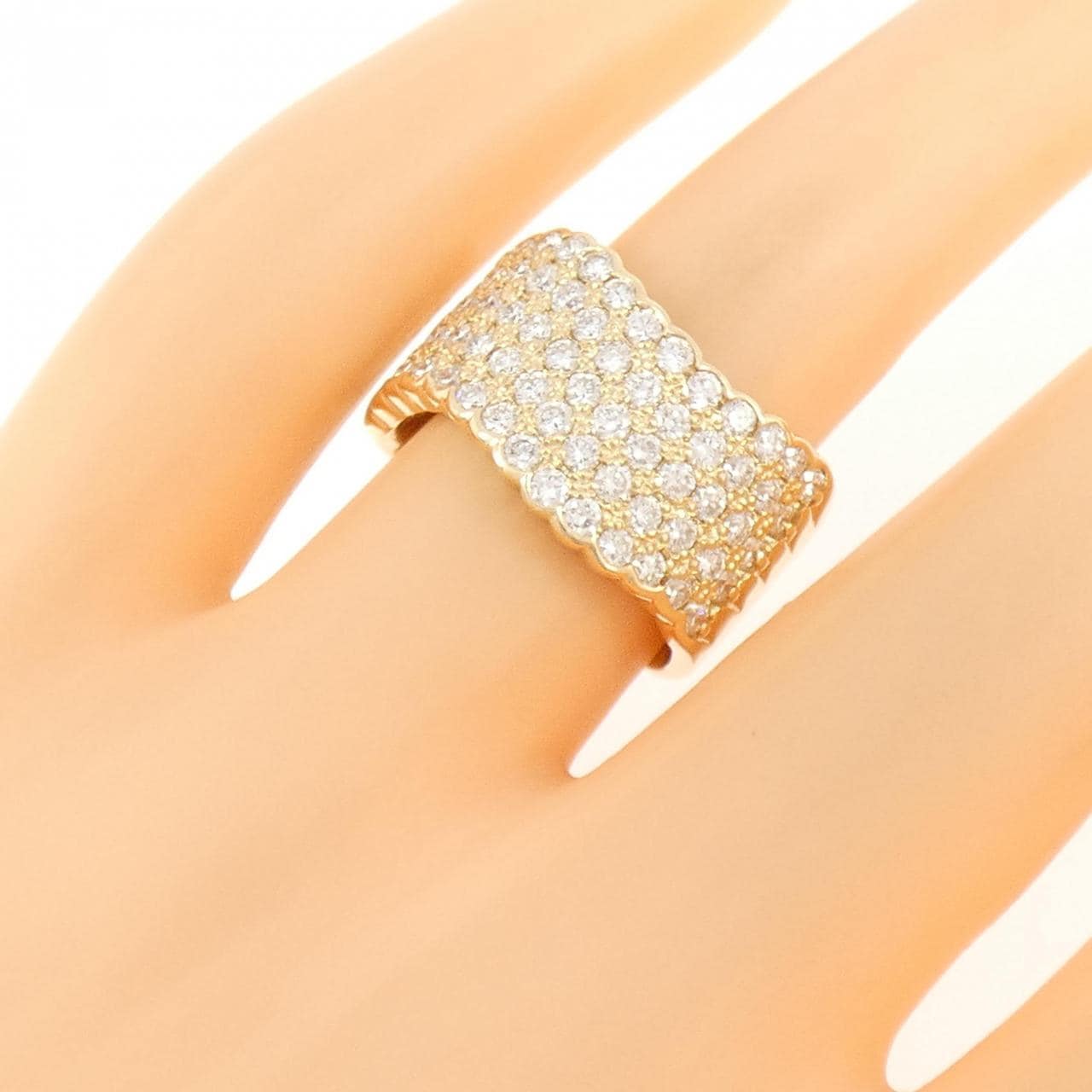 K18YG ダイヤモンド リング 1.54CT