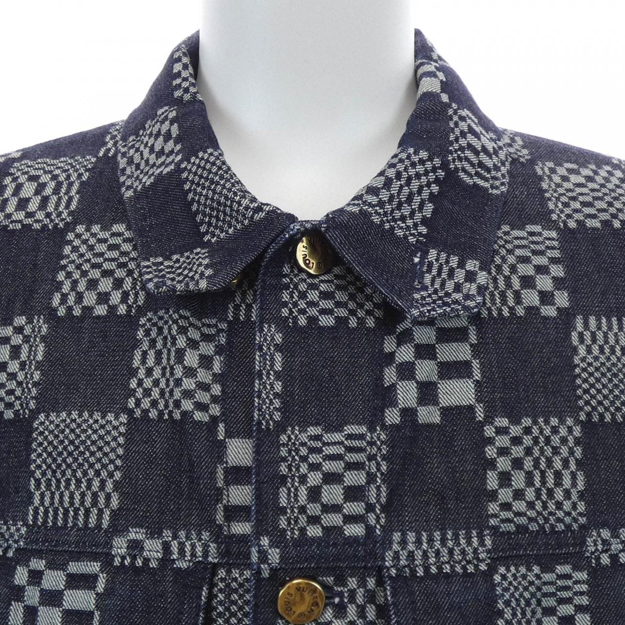 ルイヴィトン LOUIS VUITTON ディストーテッドダミエデニムジャケット HLA50WEW2 デニムジャケット