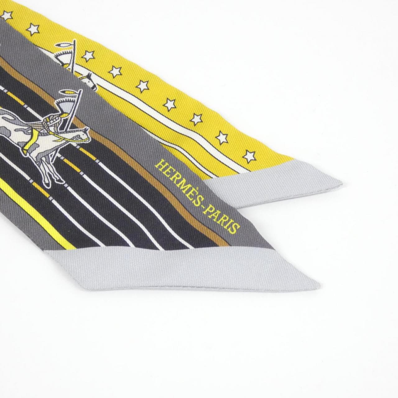 エルメス PANI LA SHAR PAWNEE ツイリー 063587S スカーフ