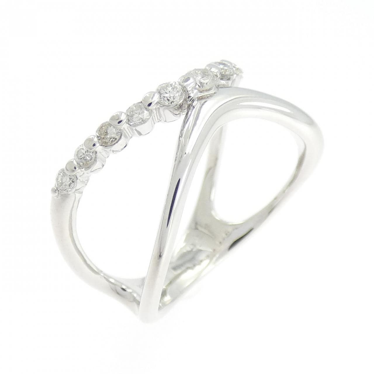 K18WG ダイヤモンド リング 0.20CT