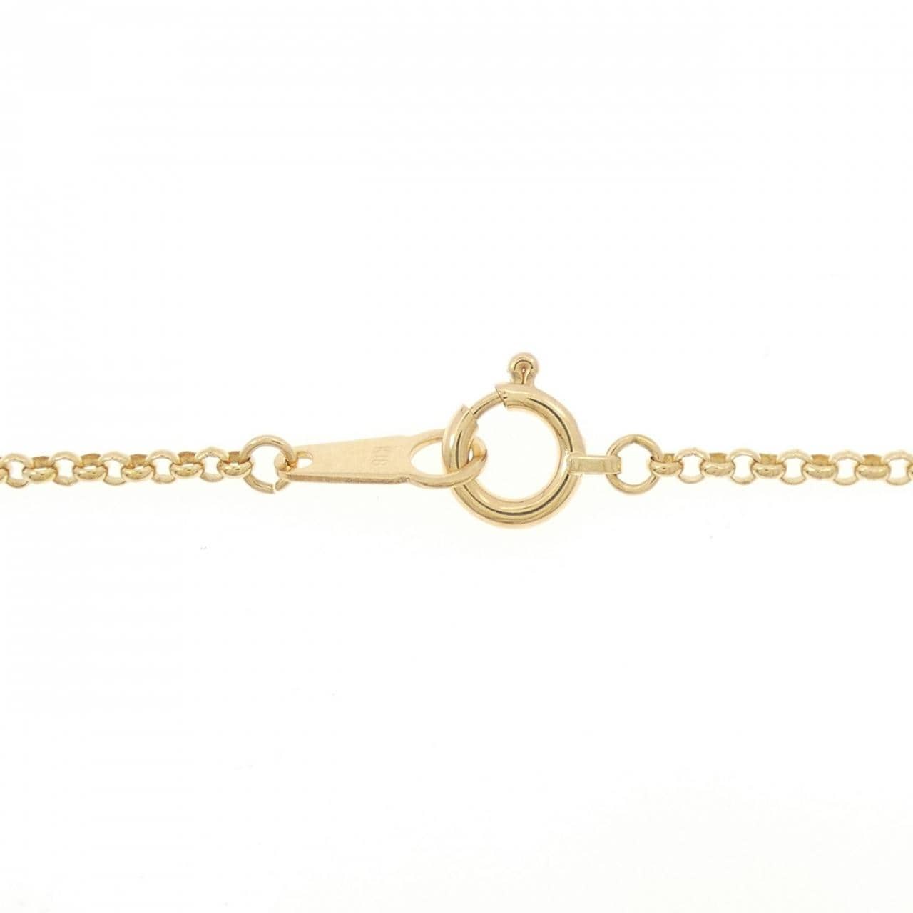 K18YG クロス ダイヤモンド ネックレス 0.45CT