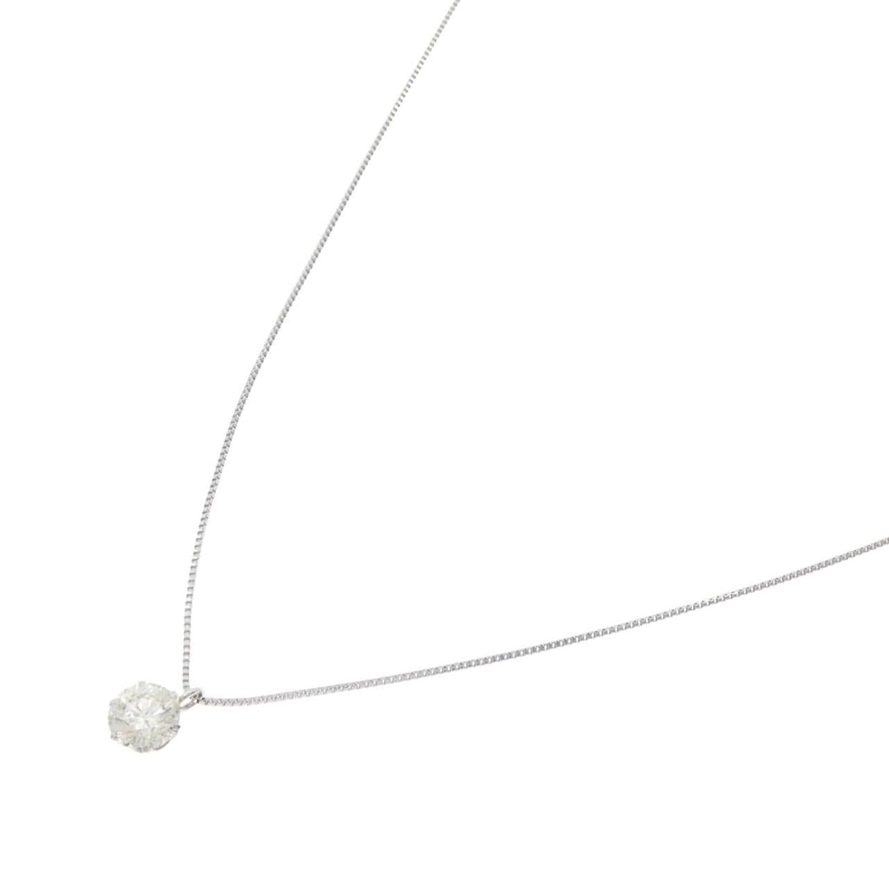 PT900/PT850 ソリティア ダイヤモンド ネックレス 0.537CT