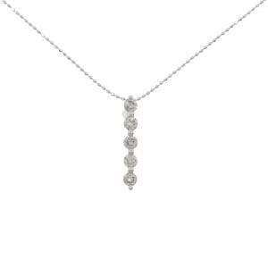 K18WG ダイヤモンド ネックレス 0.56CT