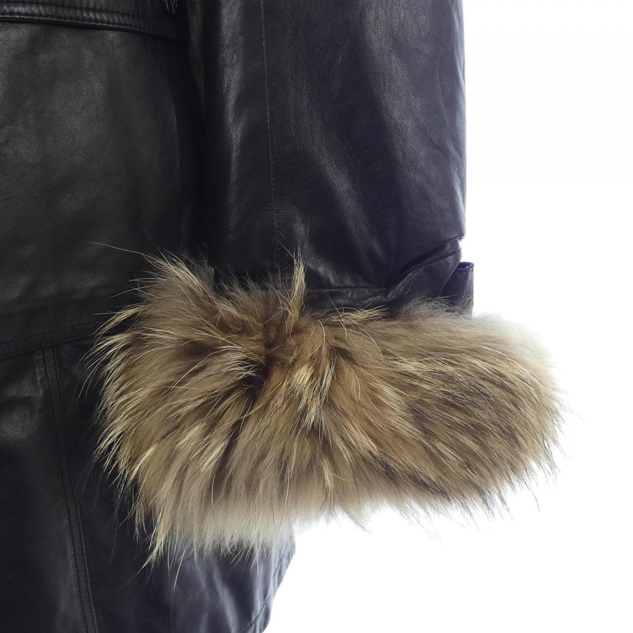 ロエベ LOEWE レザーコート