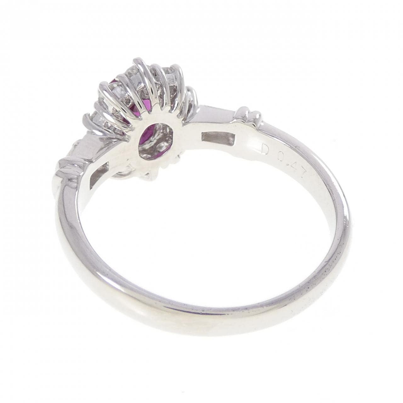 PT900 ルビー リング 0.51CT