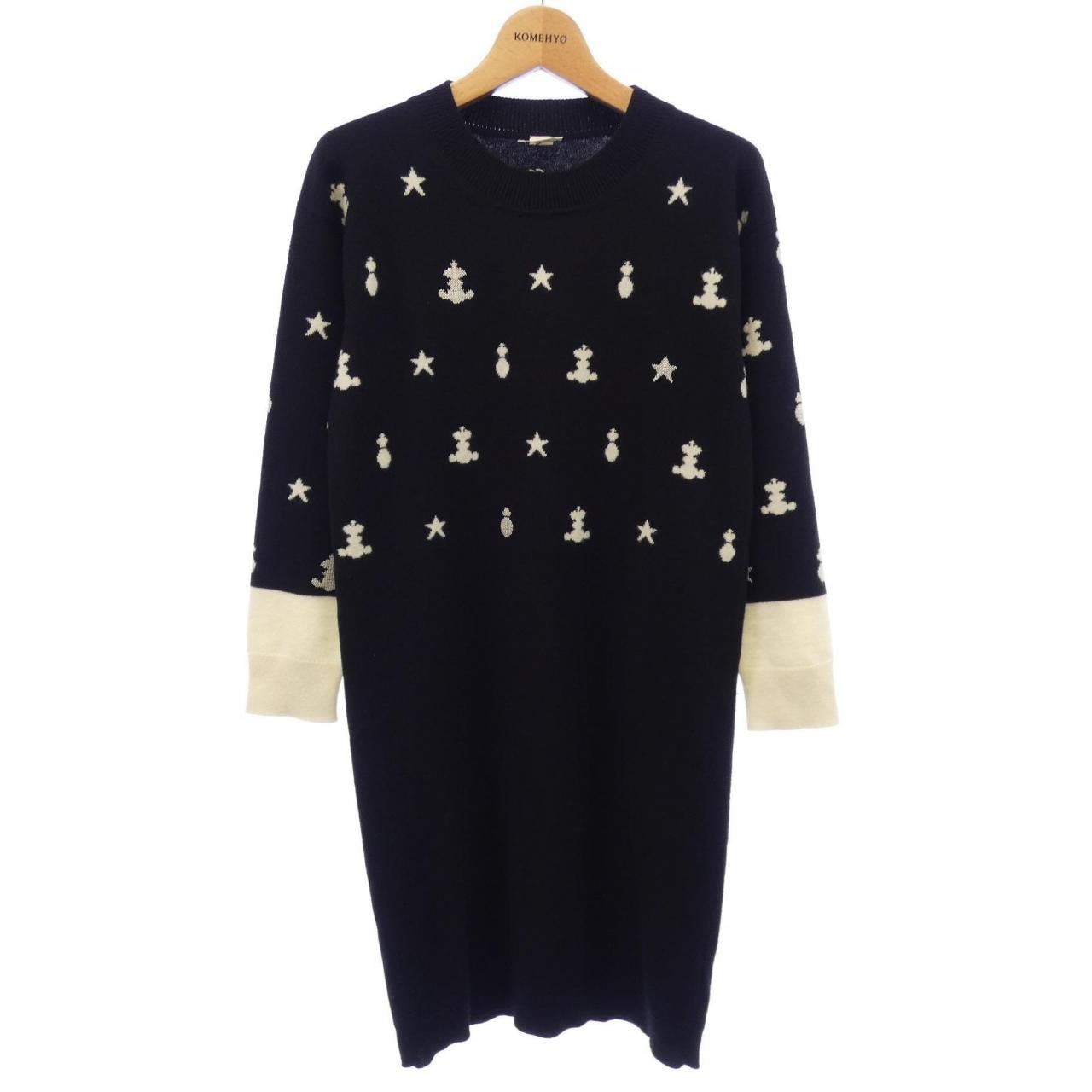 エルメス HERMES POSTE ET CAVALERIE *16-7700. ワンピース