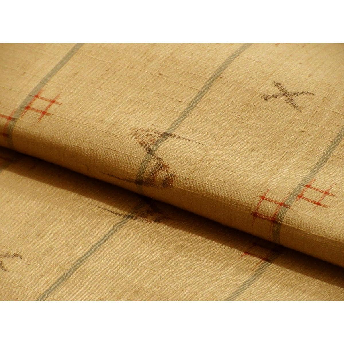 【未使用品】着尺反物　信州紬