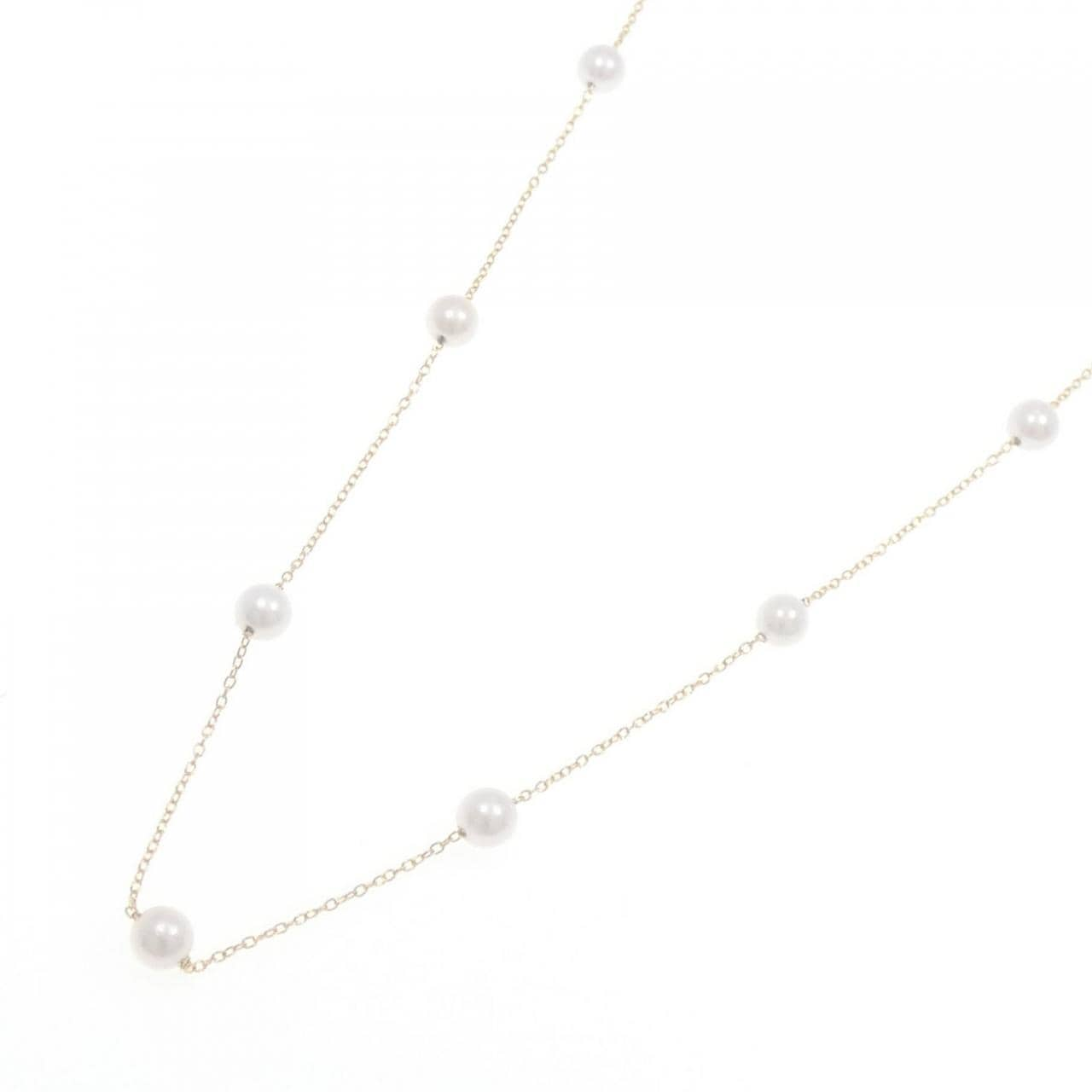 K18YG Akoya pearl necklace