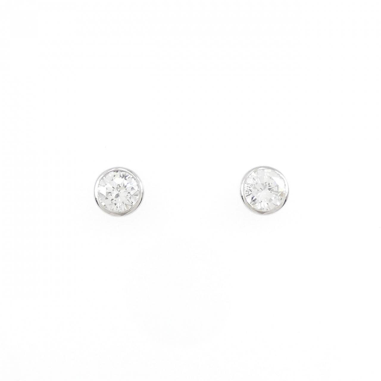 【リメイク】PT/ST ダイヤモンド ピアス 0.321CT 0.32CT H I1 VG