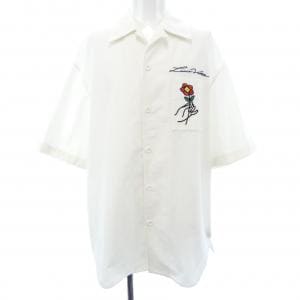 ルイヴィトン LOUIS VUITTON オープンカラーショートスリーブコットンシャツ HQS85WIKE S／Sシャツ