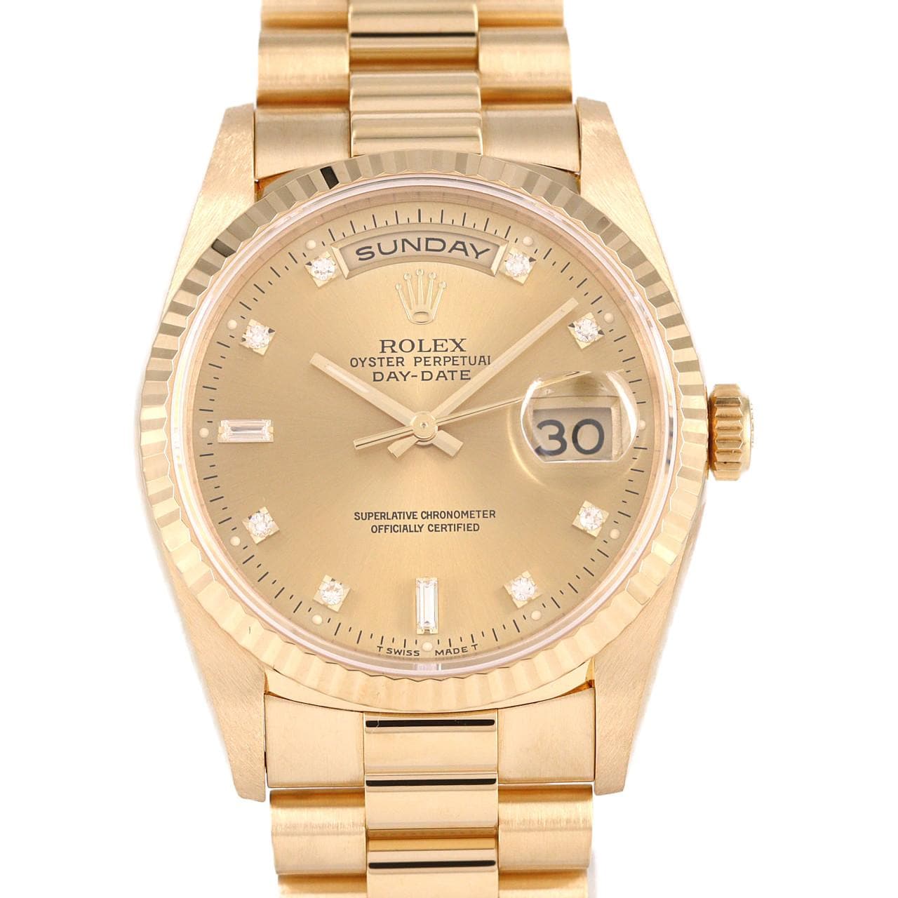 ロレックス デイデイト 18238A. YG 自動巻 W番