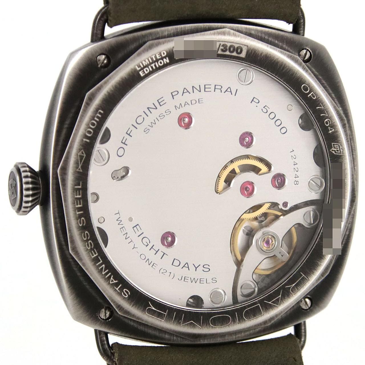 パネライ ラジオミール カルフォルニア8DAYSアッチャイオ 中国LIMITED PAM02088 SS 自動巻
