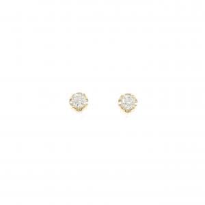 K18YG ダイヤモンド ピアス 0.1CT