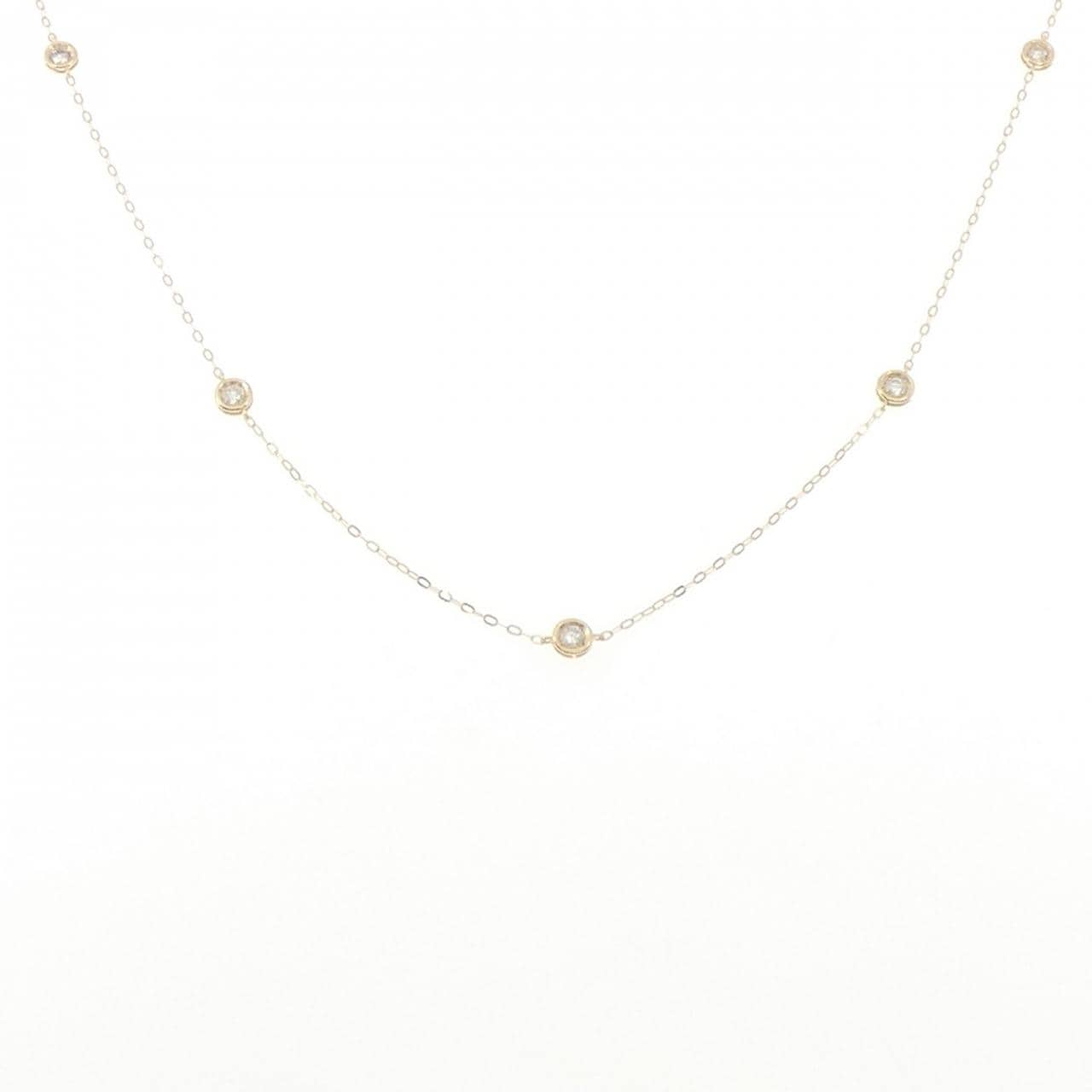 K18YG ダイヤモンド ネックレス 0.30CT