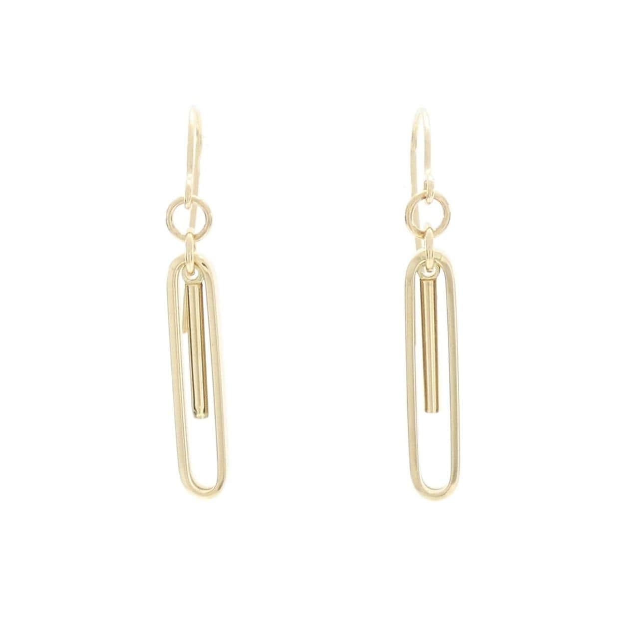750YG earrings