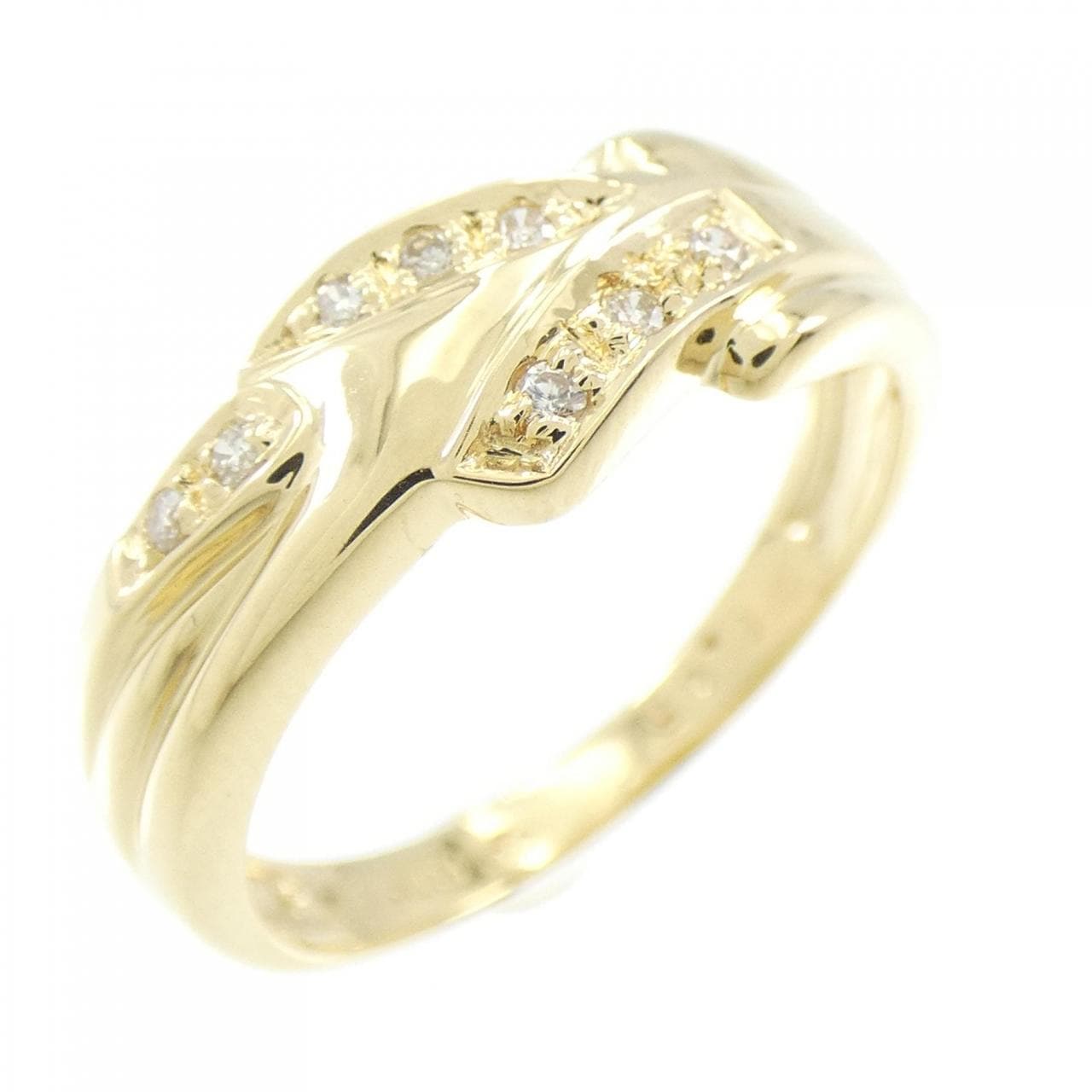 K18YG ダイヤモンド リング 0.05CT