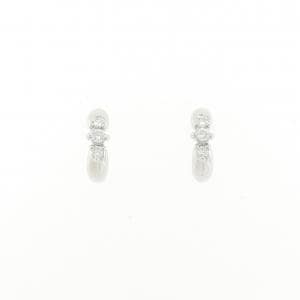 K18WG ダイヤモンド ピアス 0.13CT