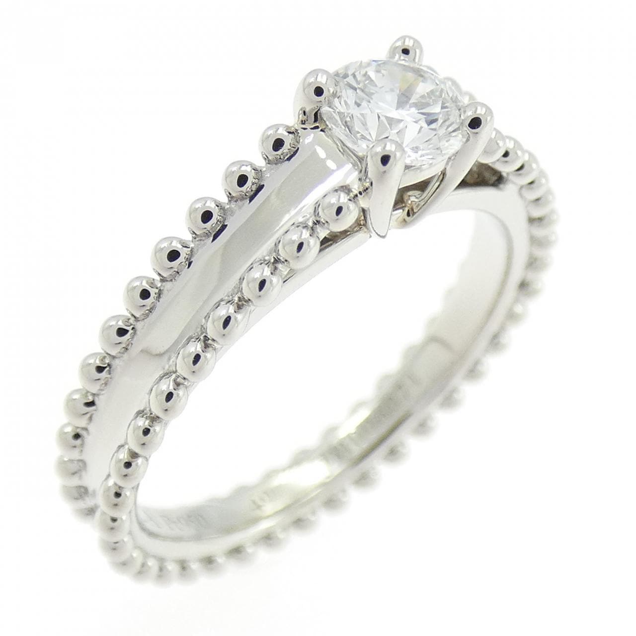 ヴァンクリーフ&アーペル エステル ソリティア リング 0.33CT D IF 3EXT