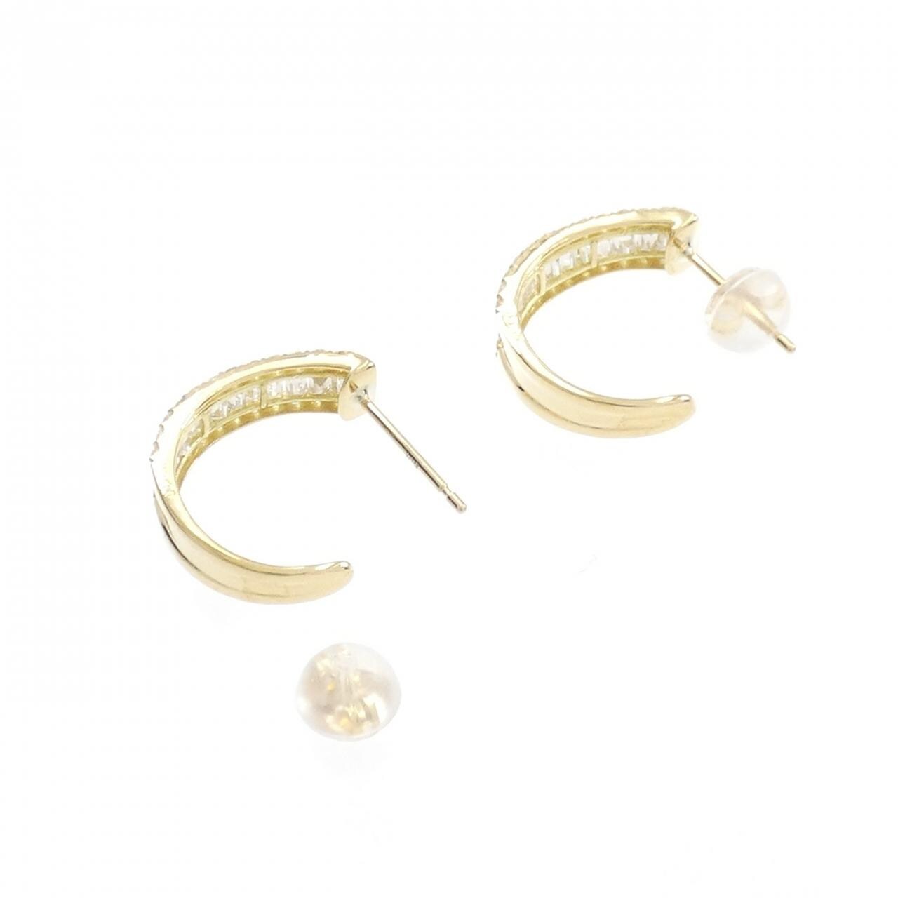 [BRAND NEW] K18YG Diamond earrings 0.70CT