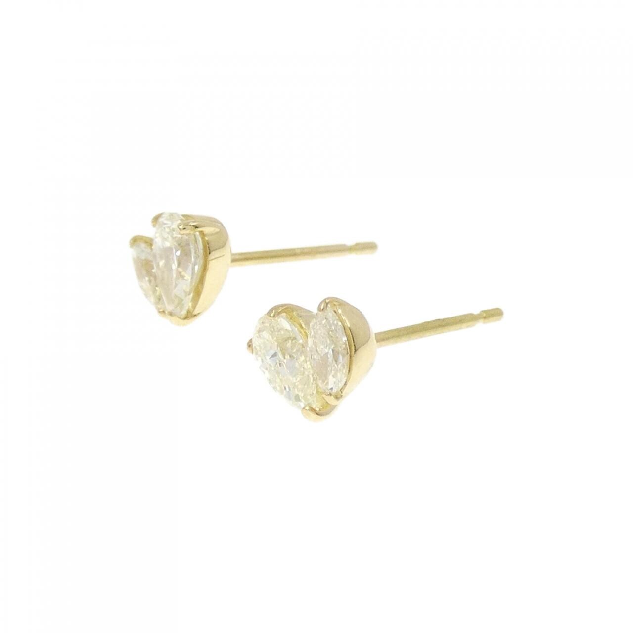 【新品】K18YG ダイヤモンド ピアス 0.56CT
