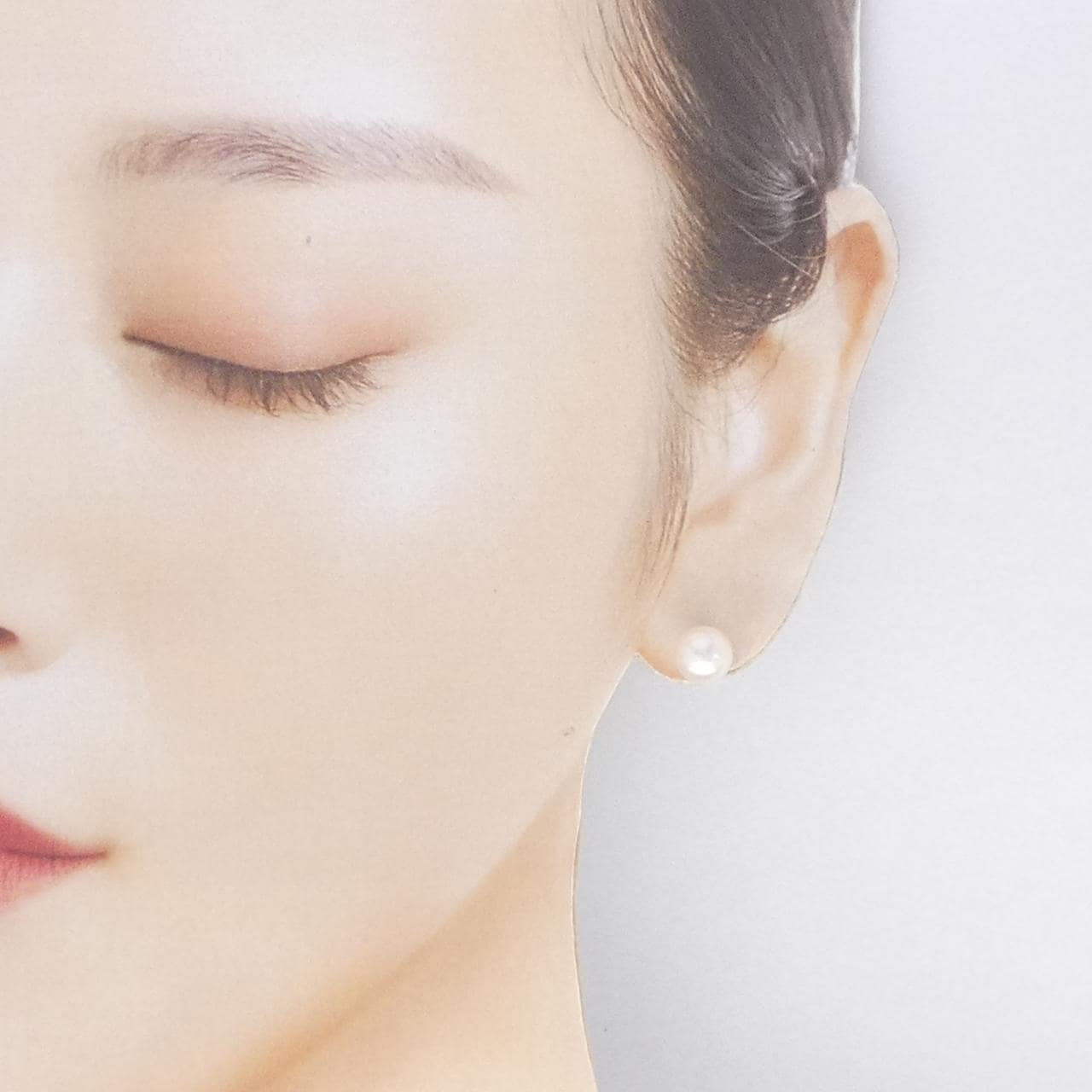 K14WG アコヤパール ピアス 7.5mm