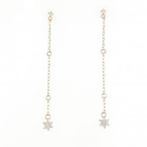 K18PG ダイヤモンド ピアス 0.12CT