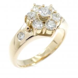 K18YG ダイヤモンド リング 0.656CT