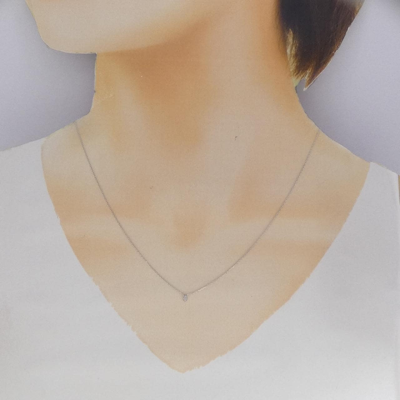 K10WG ダイヤモンド ネックレス