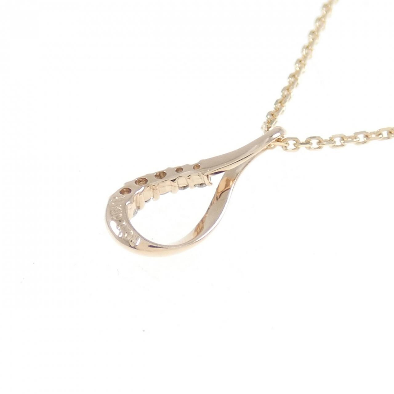 K10PG ダイヤモンド ネックレス 0.03CT