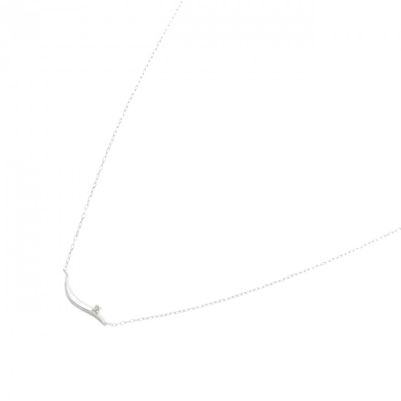 K10WG ダイヤモンド ネックレス 0.005CT