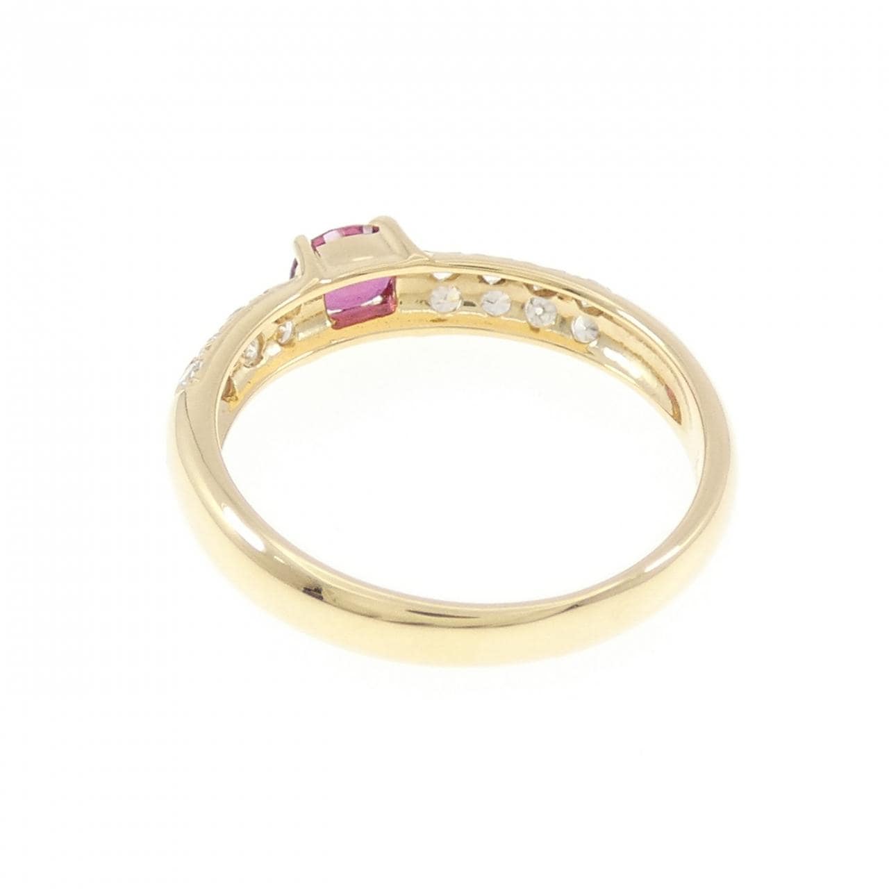 K18YG ルビー リング 0.30CT