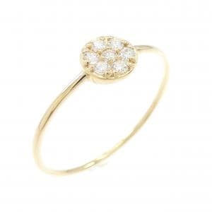 【リメイク】K18YG ダイヤモンド リング 0.10CT