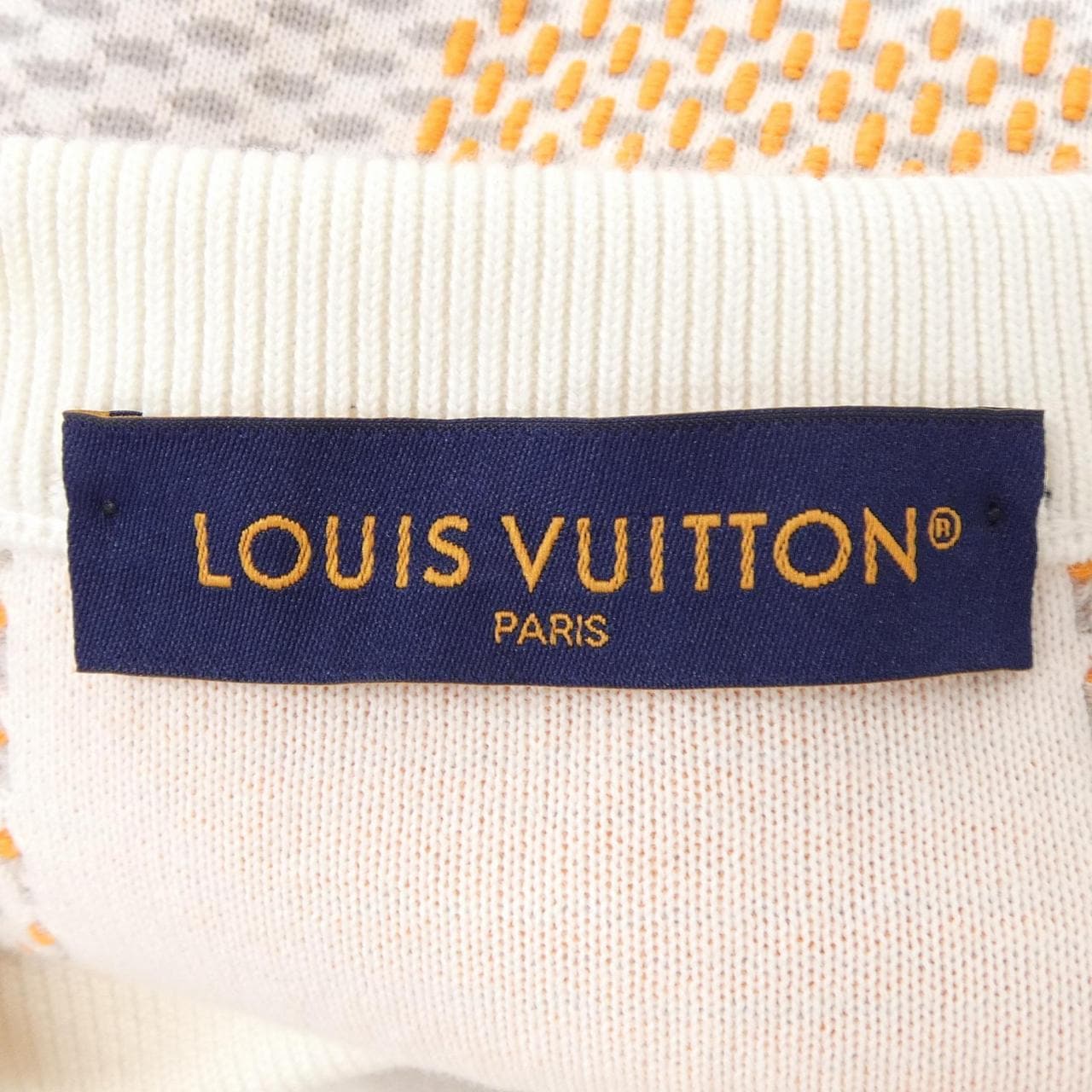ルイヴィトン LOUIS VUITTON ダミエジャガードコットンプルオーバー HQN81WZ34 ニット