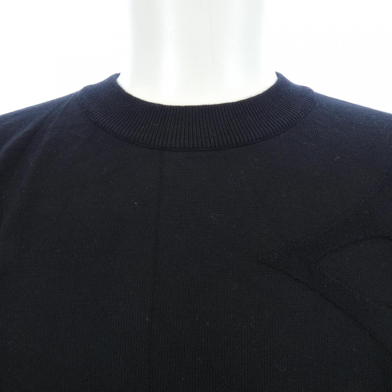 LOUIS VUITTON Monogram長袖棉質圓領針織衫 (HUN46WAUR)