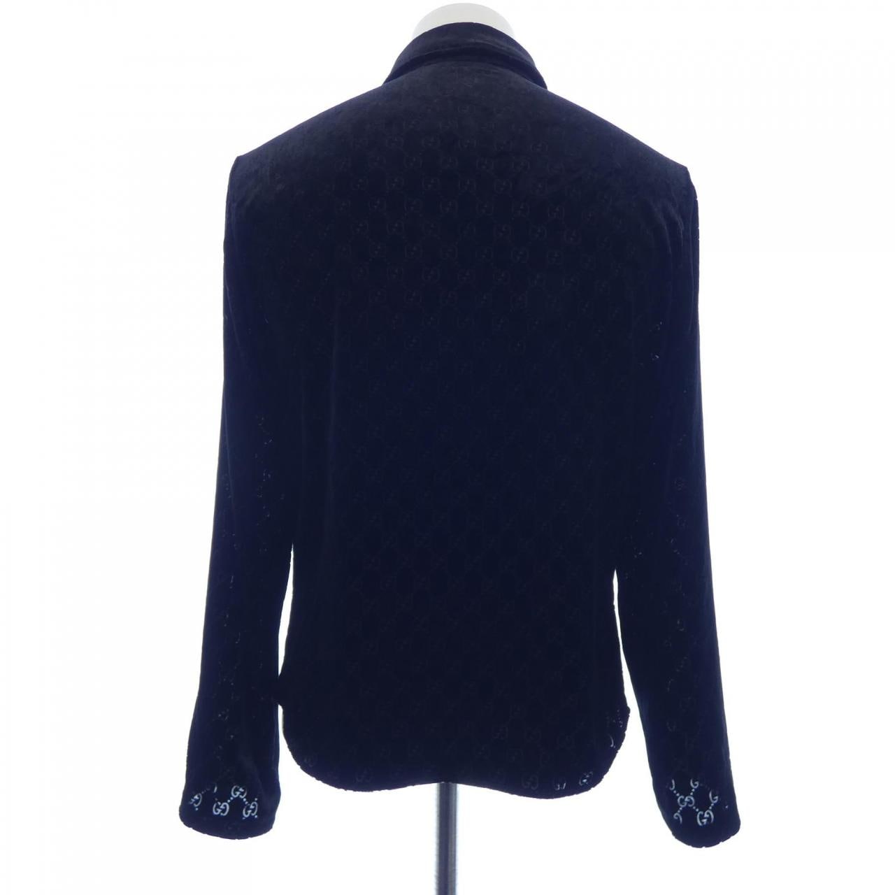 グッチ GUCCI GGストレッチベルベットデヴォレシャツ 860674 ZAUS4 シャツ