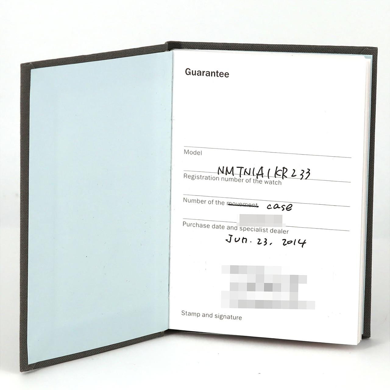 ノモス タンジェント33 NMTN1A1KR233 SS 手巻