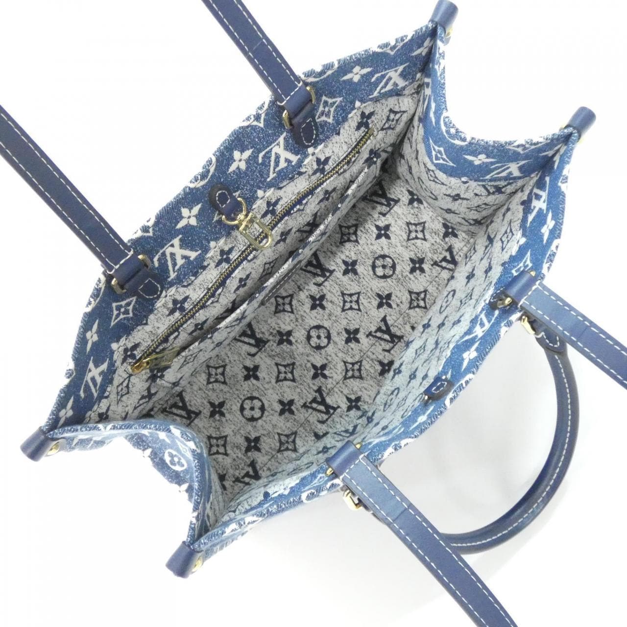 ルイヴィトン モノグラム ジャカード デニム オンザゴー MM M59608 バッグ