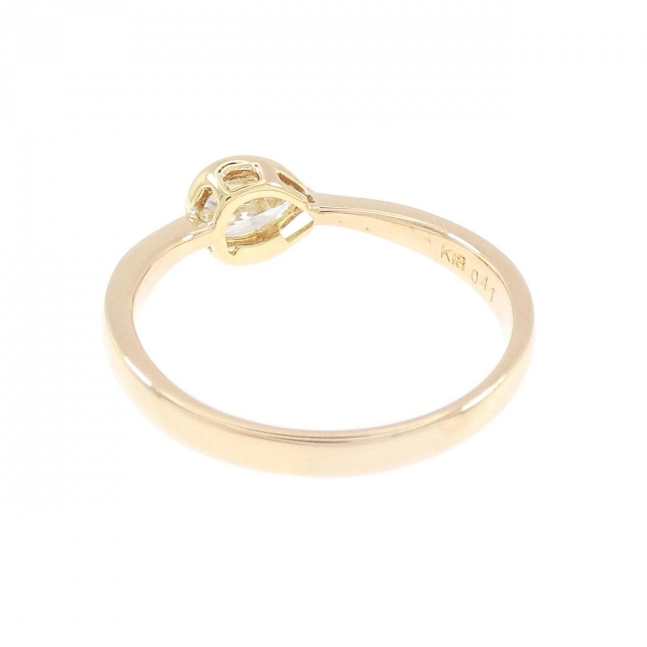 K18YG ダイヤモンド リング 0.41CT