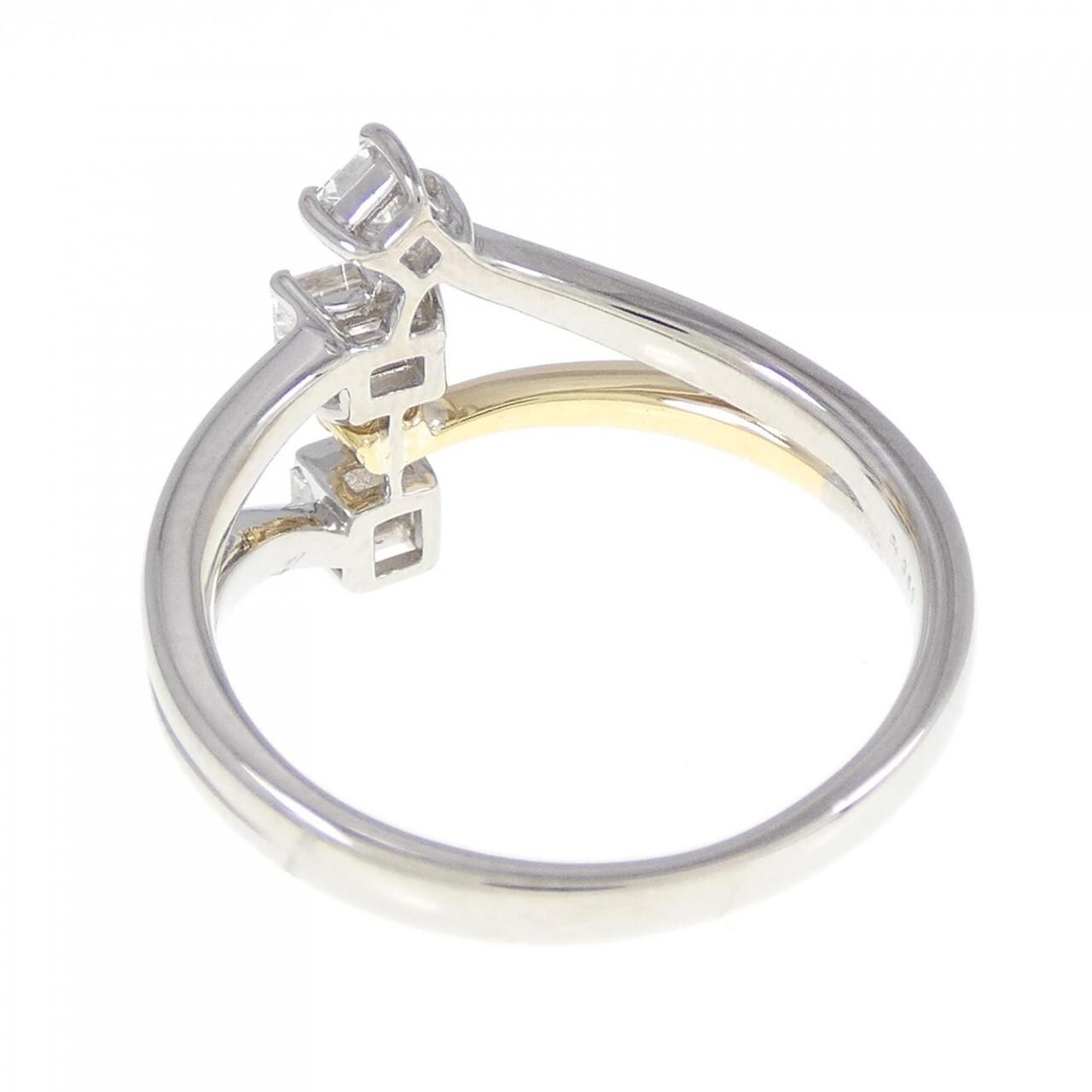 PT/K18YG Diamond ring 0.45CT