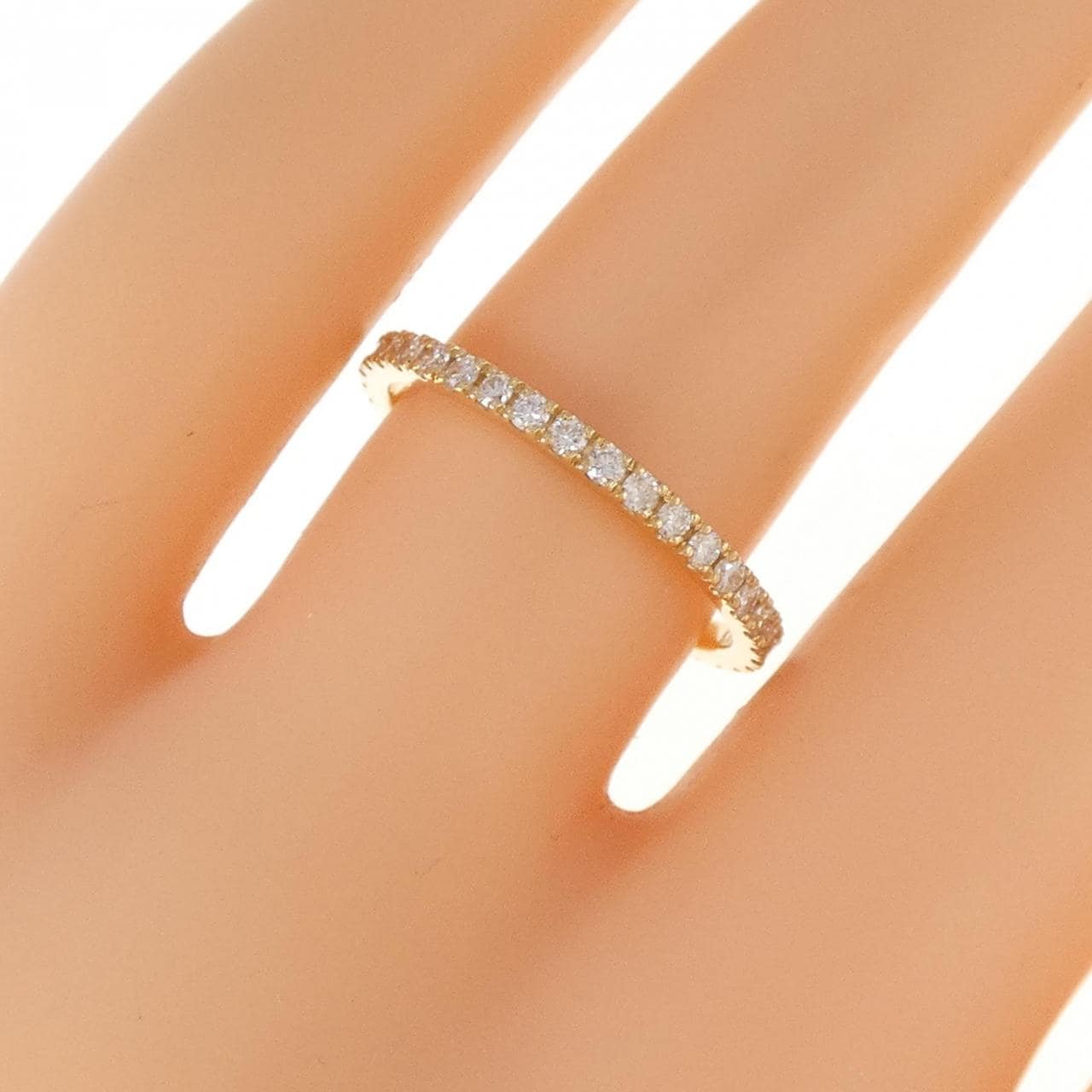 [Remake] K18YG Full Eternity Diamond Ring 0.480CT